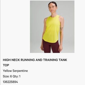 Lululemon running tank